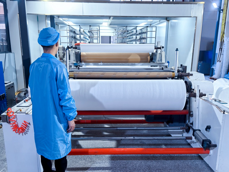 Stretch-Gewebe-Kleb maschine